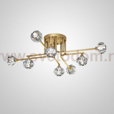 Потолочная люстра RH CH L8 Brass ImperiumLoft 205797-23