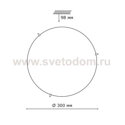Светильник светодиодный Сонекс 2058/CL MEZA 28Вт