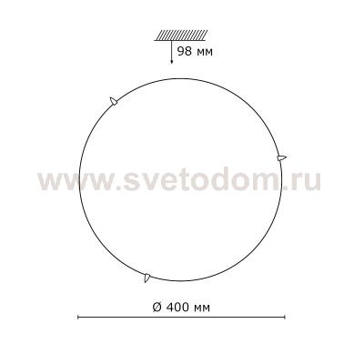 Светильник светодиодный Сонекс 2058/DL MEZA 48Вт