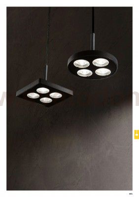 Подвесной светильник Ideal lux GARAGE SP4 ROUND NERO (205854)