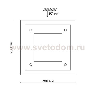 Светильник светодиодный Сонекс 2060/CL REGINO 28Вт