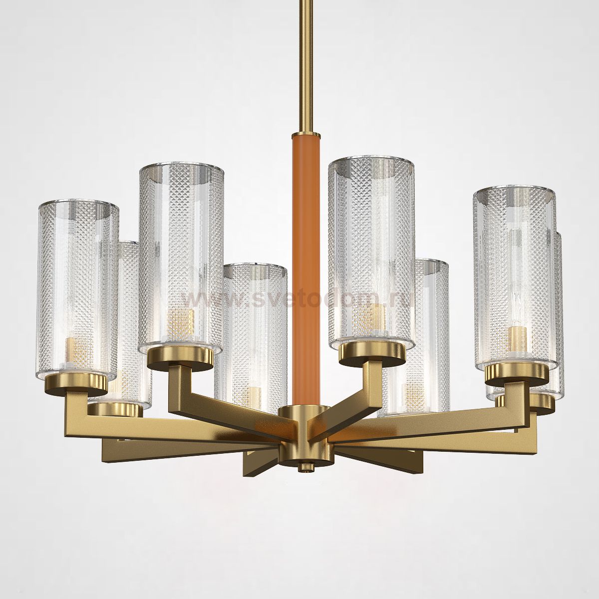 Потолочная люстра ADELEINE L8 Brown ImperiumLoft 206088-23