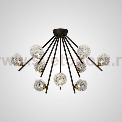 Потолочная люстра INGELA CH L9 Black ImperiumLoft 206129-23