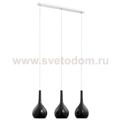 Светильник подвесной на 3 лампы Alfa VETRO BLACK 20643