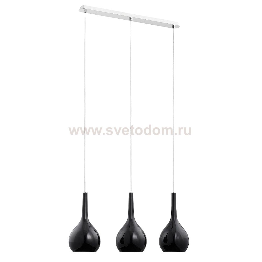 Светильник подвесной на 3 лампы Alfa VETRO BLACK 20643