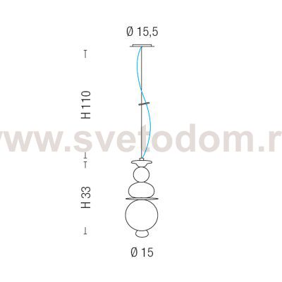Подвесной светильник Sylcom 2065 K GRY