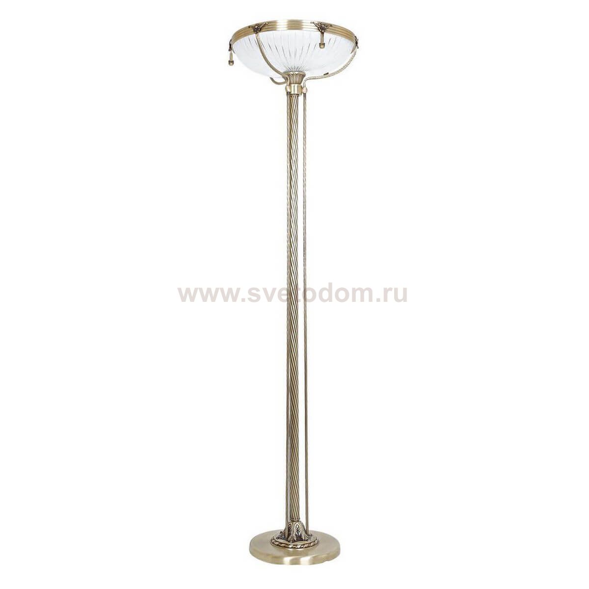 Торшер КРИСТАЛЛ 1 пл. антик h-168 d-40, Е27 1*60w Kink light 2067/1.LMB ANTIK