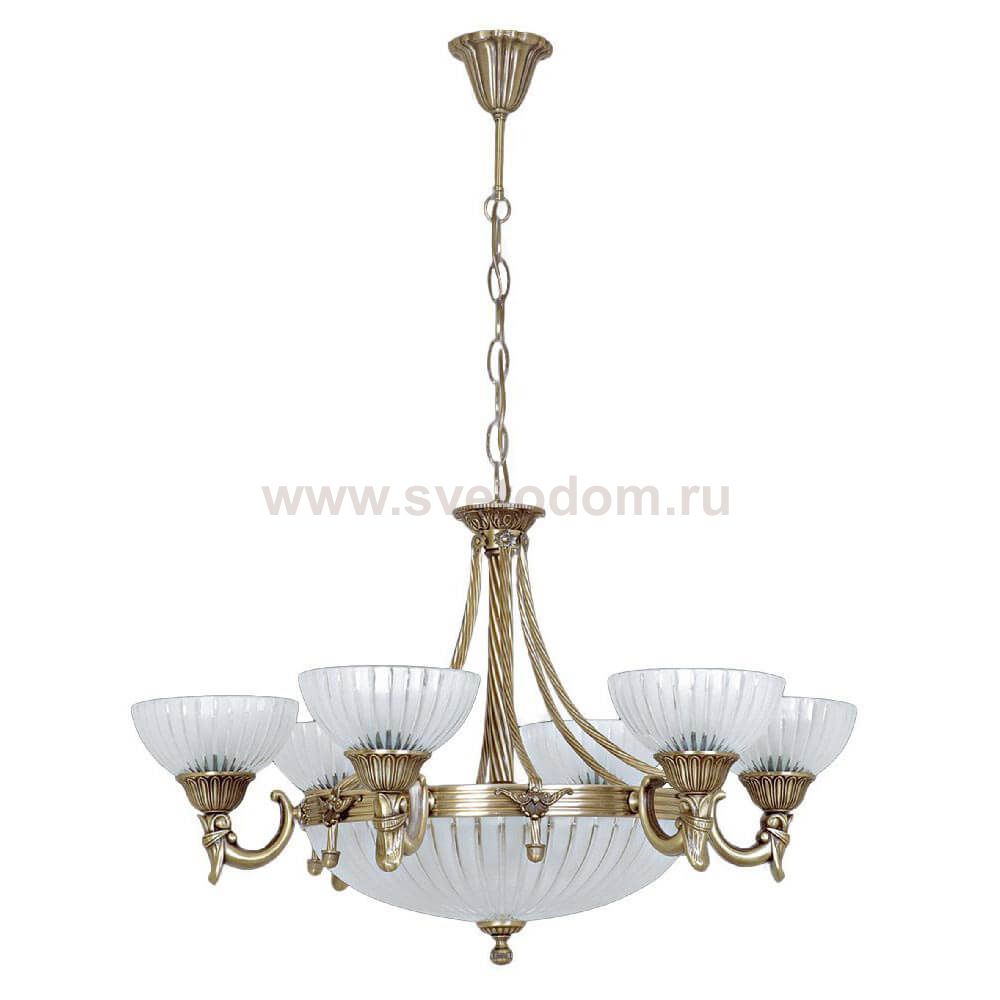 Люстра КРИСТАЛЛ антик 6 плаф (6*E27+3*Е14) H=81cm, D=75cm Kink light 2067/6+3 ANTIK