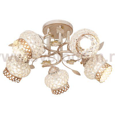 Люстра эконом Экономсвет 2069T/5WG WG+CL