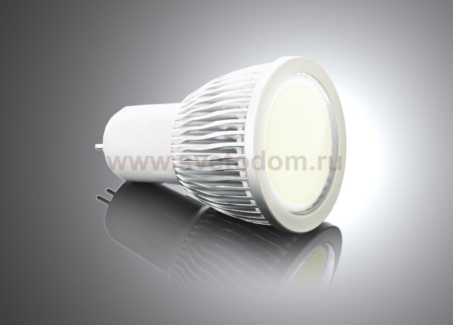 Лампа Ambrella светодиодная, цоколь GU5,3 6W 220V, свет белый 207053