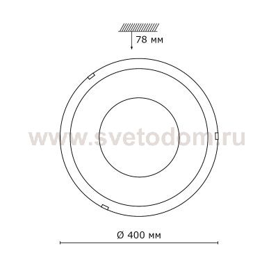 Светильник светодиодный Сонекс 2071/DL ELEKA 48Вт