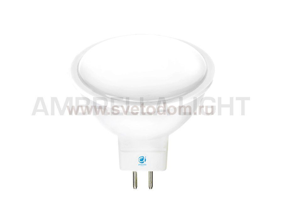 Лампа матовая Ambrella FLAT LED MR16-DD 8W GU5.3 3000K (75W) 175-250V BULBING