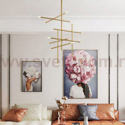Подвесная люстра TRAVERSE H105 Gold ImperiumLoft 207813-26