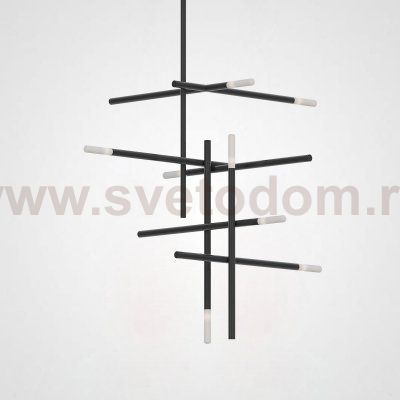 Подвесная люстра TRAVERSE H105 Black ImperiumLoft 207814-26