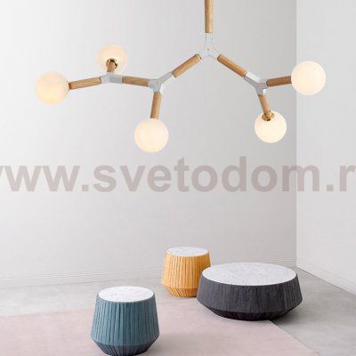 Подвесная люстра FORMULA 5 lamps ImperiumLoft 207821-26
