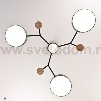 Люстра на штанге MEADE 4 lamps Green ImperiumLoft 207855-26