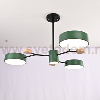 Люстра на штанге MEADE 4 lamps Green ImperiumLoft 207855-26