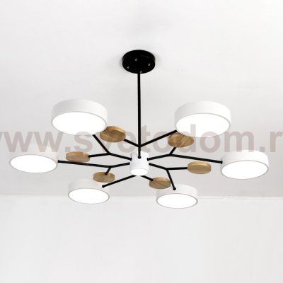 Люстра на штанге MEADE 6 lamps White ImperiumLoft 207860-26
