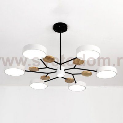 Люстра на штанге MEADE 7 lamps White ImperiumLoft 207863-26