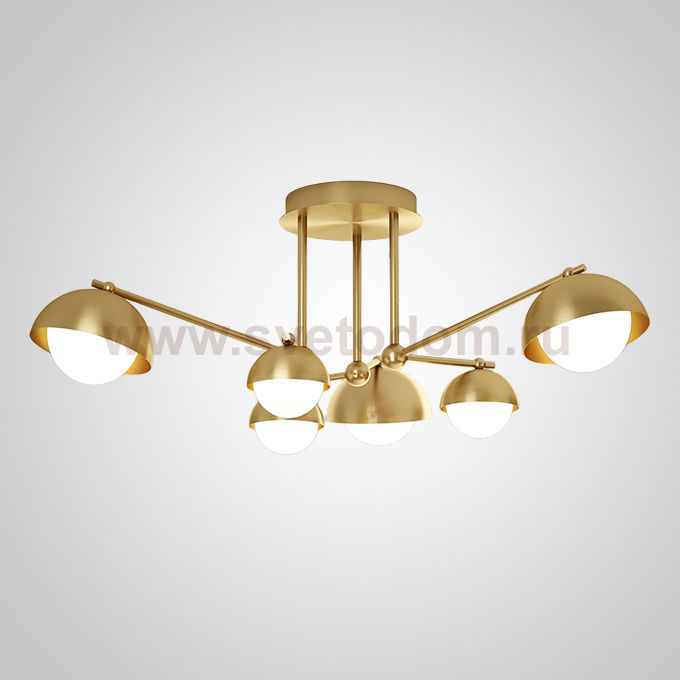 Потолочная люстра FABIANA L6 Brass ImperiumLoft 207880-23