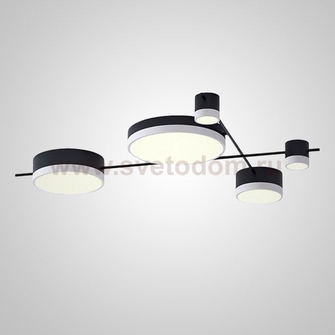 Потолочная люстра CHUTE B Black White ImperiumLoft 207924-23