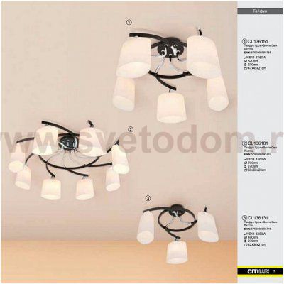 Плафон стекло Citilux Тайфун-Астра 136.11.1 (архив)