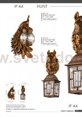 Уличный светильник Favourite 2081-1W Hunt