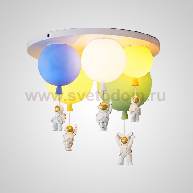 Потолочный светильник MERCURY MORE L5 Blue Yellow White Green ImperiumLoft 208177-23