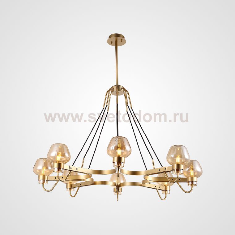 Люстра MONTALEMBERT by Studios 8 lamps Gold/Transparent ImperiumLoft 208219-26