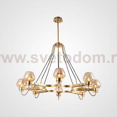 Люстра MONTALEMBERT by Studios 8 lamps Gold/Transparent ImperiumLoft 208219-26