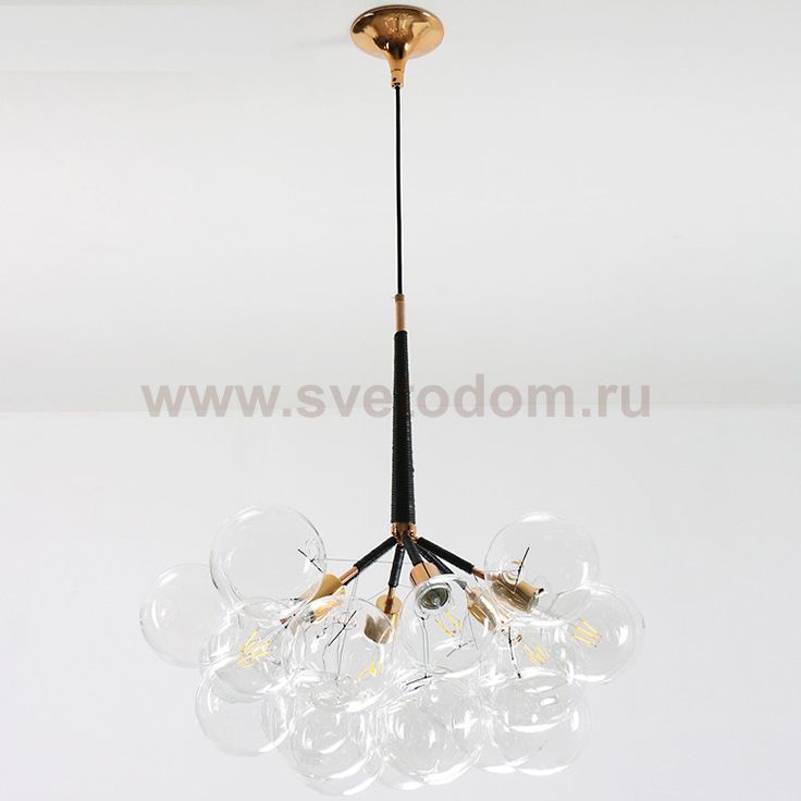 Подвесной светильник LOVELY BUBBLE CHANDELIER FROM PELLE H76 Silver/Black ImperiumLoft 208355-26
