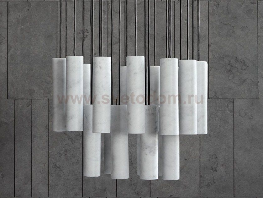 ПОДВЕСКИ СИЛОСА-BIANCO CARRARA D80 18 lamps ImperiumLoft 208469-22