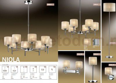 Светильник настенный бра Odeon light 2085/1W NIOLA