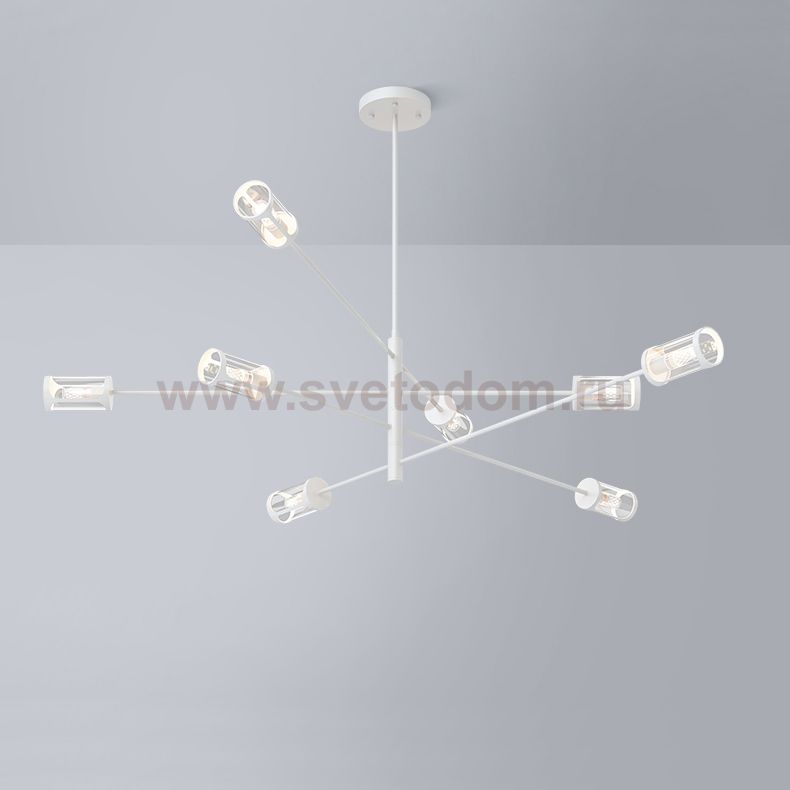 Дизайнерская люстра SKELBY H32 White/Transparent ImperiumLoft 208572-22