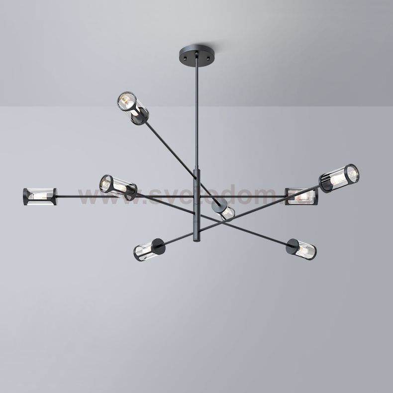 Дизайнерская люстра SKELBY H32 Black/Amber ImperiumLoft 208573-22