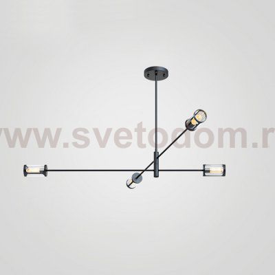 Дизайнерская люстра SKELBY H24 Black/Transparent ImperiumLoft 208575-22