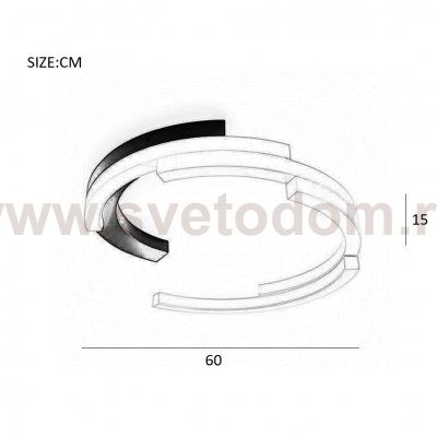Потолочная люстра VIMA D60 Basic white ImperiumLoft 208631-26