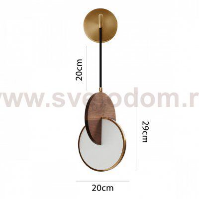 Настенный светильник GLATT WOOD WALL ImperiumLoft 208941-23