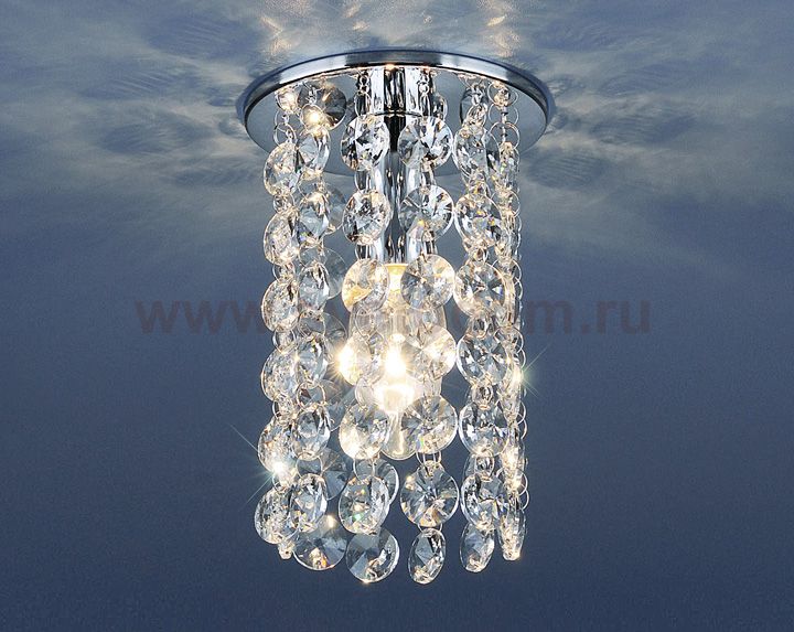 209 хром/прозрачный (CH/Clear) Elektrostandard Встраиваемый потолочный светильник