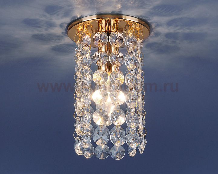 209 золото/прозрачный (FGD/Clear) Elektrostandard Встраиваемый потолочный светильник