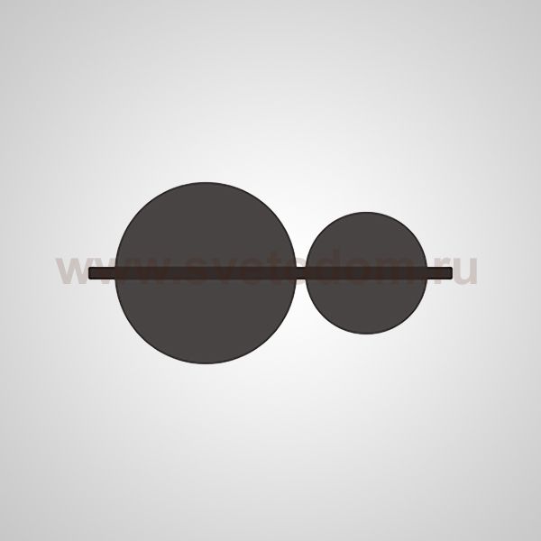 Настенный светильник LIBERTY TWO WALL Black ImperiumLoft 209071-23