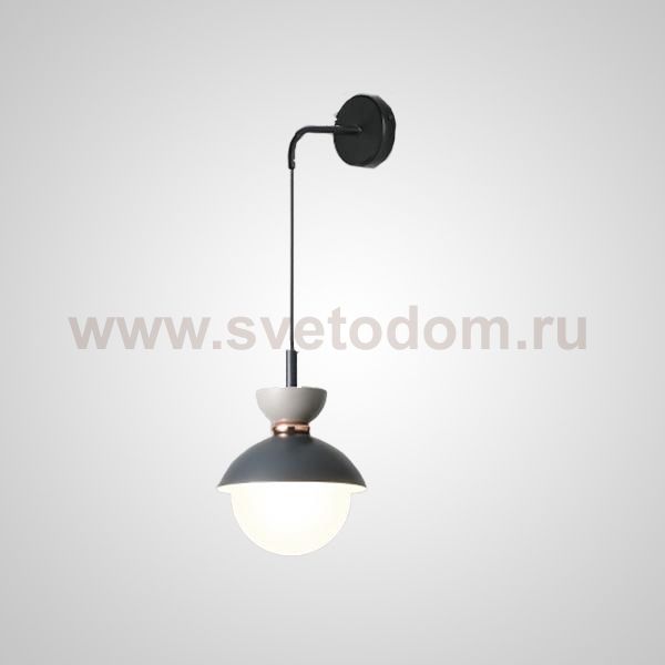Настенный светильник POMPON WALL Grey Blue ImperiumLoft 209088-23
