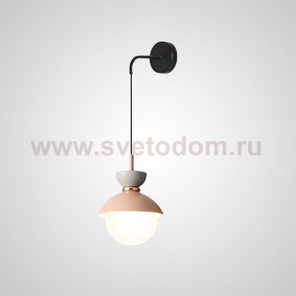 Настенный светильник POMPON WALL Grey Pink ImperiumLoft 209089-23