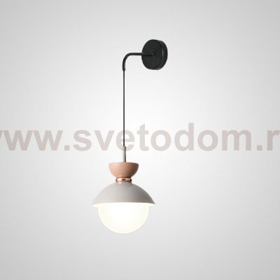 Настенный светильник POMPON WALL Pink Grey ImperiumLoft 209090-23