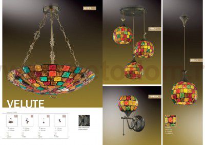 Светильник подвесной Odeon light 2094/3 VELUTE