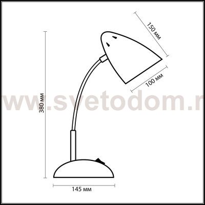 Настольная лампа Odeon light 2101/1T GAP