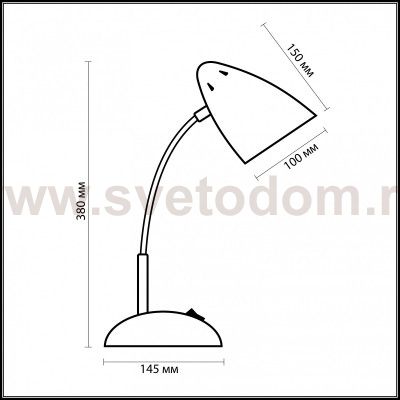 Настольная лампа Odeon light 2104/1T GAP