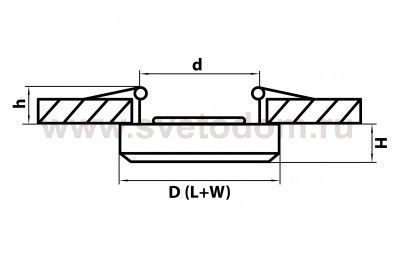 Светильник встраиваемый Lightstar 2109 Alume