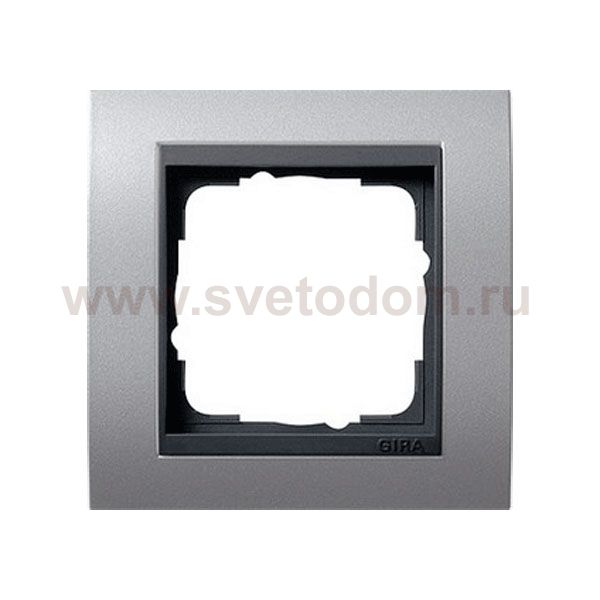 Gira EV Алюминий/антрацит Рамка 1-ая (G21106)