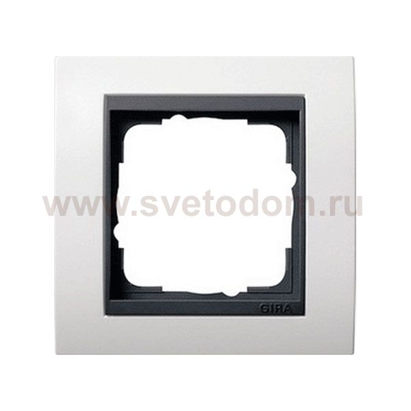 Gira EV Бел/антрацит Рамка 1-ая (G21107)